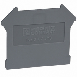3003020, Концевая планка; Назначение: UK4,UK6; серый; полиамид, Phoenix Contact
