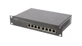 DN-80114, 10" Network Switch 8x 10/100/1000 Unmanaged, DIGITUS