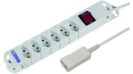 20 201236 S 9873, Outlet Strip, 6xJ (T13), 3 m, Steffen