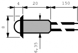 MD-577R/2, LED Indicator red 12...14 VDC, Oshino Lamps