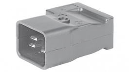 4310.0015, Plug horizontal 90° grey, Schurter