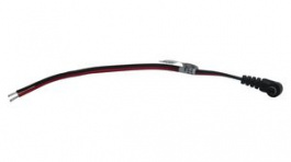 RND 205-01260, DC Connection Cable, 2.1x5.5x9.5mm Plug, Right Angle, 200mm, RND Connect