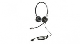 2489-820-209, Wideband Headset, BIZ 2400 II, Stereo, On-Ear, 6.8kHz, QD, Black, Jabra