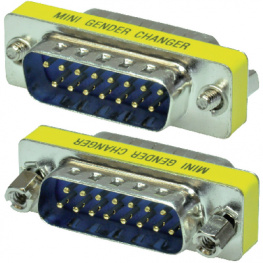 PB-378, Mini gender changer DB15 m - m, Maxxtro