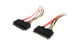 SATA22PEXT, SATA Power and Data Extension Cable 304 mm Red, StarTech.com