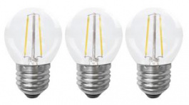 142721, LED Bulbs, 3 Pieces 2W 230V 2700K 220lm E27 75mm, Bailey