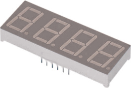 ELF512SYGWA/S530-E2, 7-segment LED-display yellow-green 14.22 mm THT, Everlight