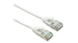 21.15.1699, Patch Cable, RJ45 Plug - RJ45 Plug, CAT6a, F/UTP, 300mm, White, SECOMP (Roline)