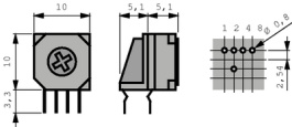 FR01FR10H-ST-082B, Switch Through Hole THT, NKK Switches (NIKKAI, Nihon)