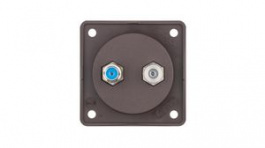 945602501, Aerial TV / SAT Wall Outlet Matte INTEGRO IEC (Coaxial)/F Connector Flush Mount Brown, Berker
