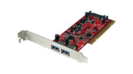 PCIUSB3S22, PCI USB-A Adapter Card with SATA Power, 2x USB 3.0, PCI, StarTech.com