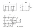 KL-105/SW Радиатор: штампованный; U; TO220; черный; L: 35мм; W: 18,5мм; H: 15мм