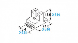 PM-Y54, U-shaped photoelectric sensor 0. . .5 mm, Panasonic