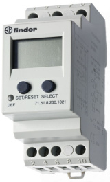 71.51.8.230.1021, Модуль: реле контроля тока; ток АС, ток DC; 230ВAC; Монтаж: DIN, FINDER