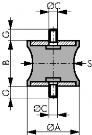 521300, Diabolo buffer element, Paulstra