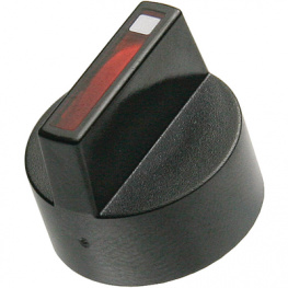 61-9028.0, Turning handle black with white strips black, EAO