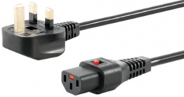 IL13-UK1-H05-3100-200, Mains cable UK Male IEC-320-C13 2 m, Schaffner