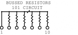 4610X-101-104LF, Fixed Resistor Network 100 kOhm&nbsp;&nbsp;±&nbsp;&nbsp;2 %, Bourns