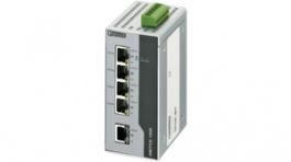 FL SWITCH 1001T-4POE, Industrial Ethernet Switch 4x 10/100 RJ45 PoE / 1x 10/100 RJ45, Phoenix Contact