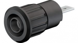 23.3160-21, Safety Socket 4mm Black 24A 1kV Nickel-Plated, Staubli (former Multi-Contact )