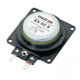 EX 60 S, 4 OHM, Electro-dynamic exciter 25 W, 4 Ohm, 25 W, 25 W, Visaton