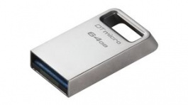 DTMC3G2/64GB, USB Stick, DataTraveler Micro, 64GB, USB 3.1, Silver, Kingston