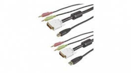 USBDVI4N1A6, KVM Adapter Cable DVI-I / USB / Audio, 1.8m, StarTech.com