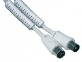 CX100 5.0, Coaxial aerial cable IEC-Plug IEC-Socket, Valueline