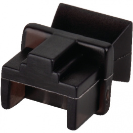 PDCA8TK 007 [10 шт], Dust Covers for RJ45 Sockets black, Maxxtro