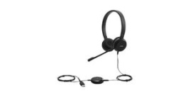 4XD0S92991, Headset, Stereo, On-Ear, 7kHz, Stereo Jack Plug 3.5 mm/USB, Black, Lenovo