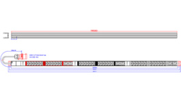 800.2341, Power distribution unit, 42xC13 / C19, 3 m, Bachmann