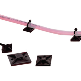 MB3APT-PA66-BK-C1, Cable tie mount 2.4...4.1 mm, HellermannTyton