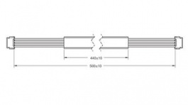 2JCIE-HARNESS-04, Cable Harness for Sensor Evaluation Board 500mm, Omron