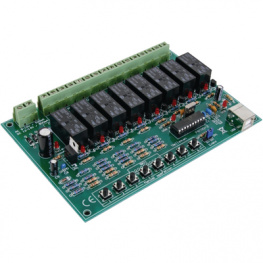 VM8090, 8-Channel USB relay card, Velleman