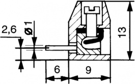 CZZ 5/2 SQ NU, Wire-to-board terminal block 0.5...2.5 mm2 solid or stranded 5 mm, 2 poles, WURTH Elektronik