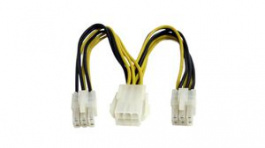 PCIEXSPLIT6, Power Splitter Cable 153mm Black / Yellow, StarTech.com