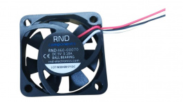 RND 460-00070, Axial Fan DC 40x40x10mm 5V 12.3m\x1a/h, RND Components