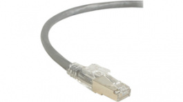 C6PC60S-GY-02M, GigaTrue 3 Lockable Patch Cable, CAT6,&nbsp;&nbsp;2 m, Grey, Black Box