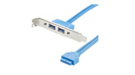 USB3SPLATE, 2-Port USB-A Plate Adapter, StarTech.com