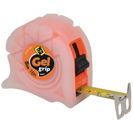 T3445-16O, GEL grip tape measure 5 m, C.K Tools (Carl Kammerling brand)
