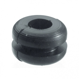 HV 3195 F [10 шт], Cable Grommet Black diam. 3.8 mm, HellermannTyton