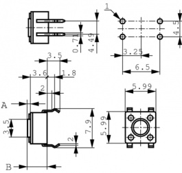 3-1825910-5, FSM18JH Print key, 50 mA, 12 VDC, TE Connectivity