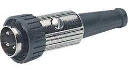 592-0401, Male cable connector nickel-plated 4P, Deltron UK (DEM)