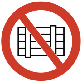 PS5-F-150-WH [10 шт], Prohibition signs PU=10 ST, HellermannTyton