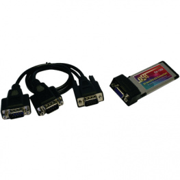 EX-1392, ExpressCard 34 mm Serial RS232 2 port, Exsys
