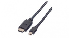 11.99.5792, Video Cable, Mini DisplayPort Plug - HDMI Plug, 1920 x 1080, 3m, Value
