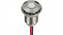 Q10F5SXXW12E, LED Indicator White 12 VDC, APEM