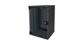 DN-10-09U-B, 10" Wall Mount Metal Enclosure 300x312x464mm Sheet Steel Black IP20, DIGITUS
