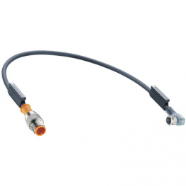 RST 3-RKMWV/LED A 3-224/2 M, Connecting cable M8 (90deg) Coupling M12 Plug 2 m, Lumberg Automation (Belden brand)