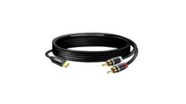 TK065, Audio Cable Stereo USB-C Plug - 2x RCA Plug 1.5m, Tasker
